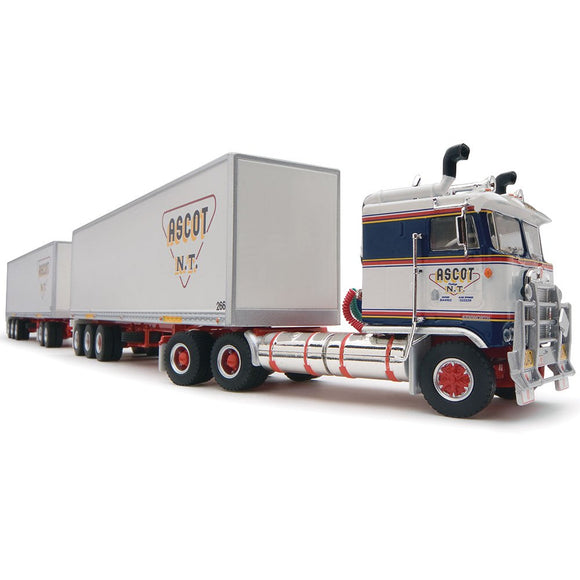 (Pre-Order) 1:64 Ascot N.T. Freight Road Train -- Kenworth Prime Mover -- Highway Replicas Truck