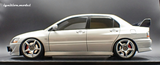 (Pre-Order) 1:18 Mitsubishi Lancer Evolution Ⅷ MR (CT9A) -- Silver -- Ignition Model IG3834