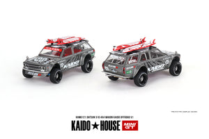 (Pre-Order) 1:64 Datsun KAIDO 510 Wagon 4x4 Offroad V1 -- KaidoHouse x Mini GT KHMG121