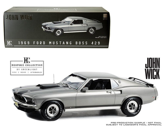 1:12 John Wick -- 1969 Ford Mustang Boss 429 -- Greenlight
