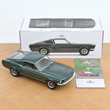 1:12 Bullitt -- 1968 Ford Mustang Fastback GT -- Dark Green -- Norev