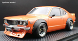 (Pre-Order) 1:18 Mazda RX3 Savanna (S124A) Semi Works -- Orange -- Ignition Model IG3731
