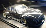 1:18 RWB 997 GT3 (Porsche 911) -- "Dark Star" Black -- Ignition Model IG3625