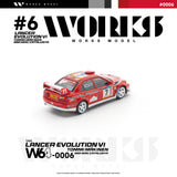 (Pre-Order) 1:64 2001 Catalunya Rally -- Tommi Makinen -- #7 Mitsubishi Lancer Evo VI -- Works Model