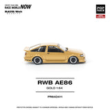 (Pre-Order) 1:64 Toyota AE86 RWB -- Gold -- Pop Race