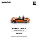 (Pre-Order) 1:64 Singer Targa "Porsche 911" -- Bronze Chrome -- Pop Race
