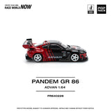 (Pre-Order) 1:64 Toyota GR86 PANDEM -- ADVAN -- Pop Race