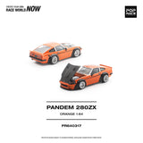 (Pre-Order) 1:64 Datsun 280ZX PANDEM -- Orange -- Pop Race