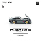 (Pre-Order) 1:64 Datsun 280ZX PANDEM -- Gun Metal Grey -- Pop Race