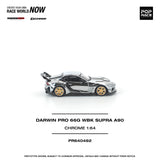 (Pre-Order) 1:64 Toyota Supra A90 Darwin Pro 66G WBK -- Silver Chrome -- Pop Race