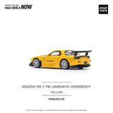 1:64 Mazda RX-7 (FD3S) RE-AMEMIYA Widebody -- Yellow -- Pop Race
