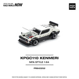 (Pre-Order) 1:64 Nissan Skyline GT-R (KPGC110) Kenmeri -- V8 Drift Car Police -- Pop Race