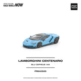 (Pre-Order) 1:64 Lamborghini Centenario -- Blu Cepheus (Blue) -- Pop Race