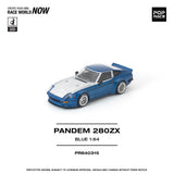 (Pre-Order) 1:64 Datsun 280ZX PANDEM -- Blue / Silver -- Pop Race