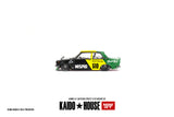 (Pre-Order) 1:64 Datsun Street 510 Racing V2 -- Black/Yellow/Green -- KaidoHouse x Mini GT KHMG131