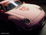 1:18 RWB 997 GT3 (Porsche 911) -- "Hooters" Pink -- Ignition Model IG3624
