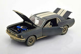 1:18 Creed (Weathered Edition) -- 1967 Ford Mustang Coupe - Black -- Greenlight