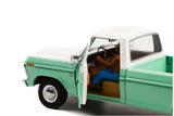 1:18 1975 Ford F-100 w/Smokey Bear Figurine - Forest Service Green -- Greenlight