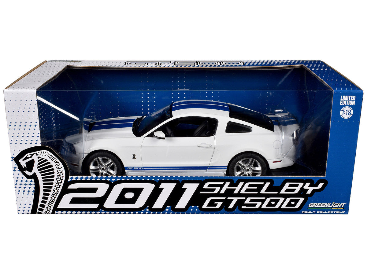 2011 Ford Mustang Shelby GT350 blanche - Shelby Collectibles 2011 Ford Mustang Shelby GT350 blanche - Shelby Collectibles
