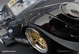 1:18 RWB 997 GT3 (Porsche 911) -- "Dark Star" Black -- Ignition Model IG3625