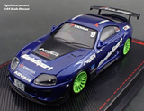 1:64 Toyota Supra (JZA80) RZ -- #9 WedSports Blue -- Ignition Model IG3843