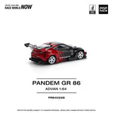 (Pre-Order) 1:64 Toyota GR86 PANDEM -- ADVAN -- Pop Race