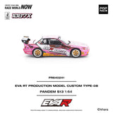 (Pre-Order) 1:64 Nissan S13 Silvia PANDEM -- Pink EVA RT Production Model-08 -- Pop Race