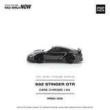 (Pre-Order) 1:64 Porsche 991 (992) Stinger GTR -- Dark Chrome Series -- Pop Race