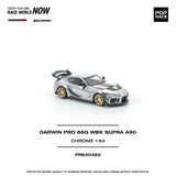 (Pre-Order) 1:64 Toyota Supra A90 Darwin Pro 66G WBK -- Silver Chrome -- Pop Race