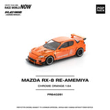 (Pre-Order) 1:64 Mazda RX-8 RE-AMEMIYA -- Chrome Orange -- Pop Race
