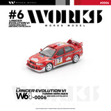 (Pre-Order) 1:64 2001 Catalunya Rally -- Tommi Makinen -- #7 Mitsubishi Lancer Evo VI -- Works Model