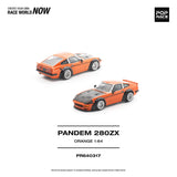 (Pre-Order) 1:64 Datsun 280ZX PANDEM -- Orange -- Pop Race