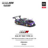 (Pre-Order) 1:64 Eva RT Test Type-01 Pop Race RE Super G Time Attack -- Purple -- Pop Race