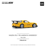 1:64 Mazda RX-7 (FD3S) RE-AMEMIYA Widebody -- Yellow -- Pop Race