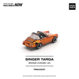 (Pre-Order) 1:64 Singer Targa "Porsche 911" -- Bronze Chrome -- Pop Race