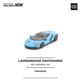 (Pre-Order) 1:64 Lamborghini Centenario -- Blu Cepheus (Blue) -- Pop Race