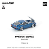 (Pre-Order) 1:64 Datsun 280ZX PANDEM -- Blue / Silver -- Pop Race