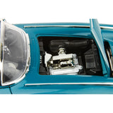 1:18 1958 Chevrolet Corvette -- Turquoise Blue -- MotorMax: Timeless Legends 73109