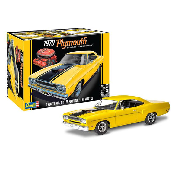 1:24 1970 Plymouth Roadrunner -- PLASTIC KIT -- Revell 14531