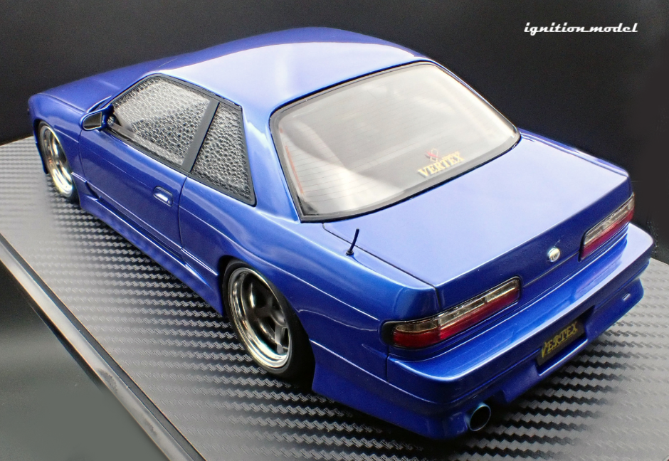 1:18 Nissan S13 Silvia VERTEX -- Blue Metallic -- Ignition Model IG358