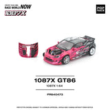 (Pre-Order) 1:64 Toyota GT86 -- 1087x Black/Pink -- Pop Race
