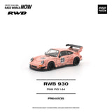 (Pre-Order) 1:64 RWB 930 (Porsche 911) -- "Pink Pig" #23 Pink -- Pop Race