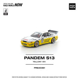 (Pre-Order) 1:64 Nissan Silvia S13 PANDEM -- 2020 D1 LIghts Yellow/White -- Pop Race