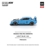 (Pre-Order) 1:64 Mazda RX-8 RE-AMEMIYA -- Light Blue -- Pop Race