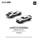 (Pre-Order) 1:64 Nissan Skyline GT-R (KPGC110) Kenmeri -- V8 Drift Car Police -- Pop Race