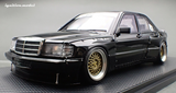 1:18 Mercedes-Benz W201 190E PANDEM -- Black -- Ignition Model IG3769