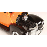 1:18 1940 Ford Pickup -- Orange / Black -- MotorMax: Timeless Legends