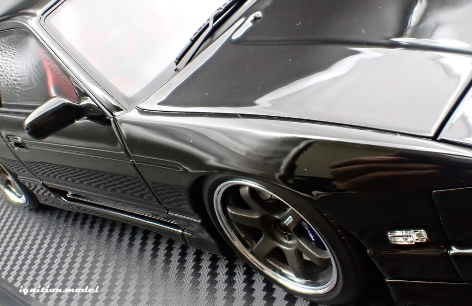 1:18 Nissan 180SX Type X (RPS13) -- Black -- Ignition Model IG3767