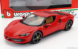 1:18 Ferrari 296 GTB -- Rosso Corsa Red -- Bburago