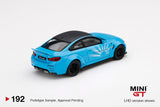 1:64 BMW M4 LB?WORKS -- Baby Blue -- Mini GT MGT00192